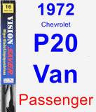 Passenger Wiper Blade for 1972 Chevrolet P20 Van - Vision Saver