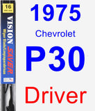 Driver Wiper Blade for 1975 Chevrolet P30 - Vision Saver