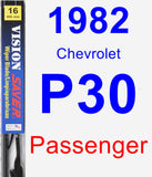 Passenger Wiper Blade for 1982 Chevrolet P30 - Vision Saver