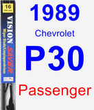 Passenger Wiper Blade for 1989 Chevrolet P30 - Vision Saver