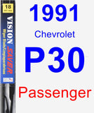 Passenger Wiper Blade for 1991 Chevrolet P30 - Vision Saver