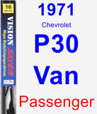Passenger Wiper Blade for 1971 Chevrolet P30 Van - Vision Saver