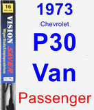 Passenger Wiper Blade for 1973 Chevrolet P30 Van - Vision Saver