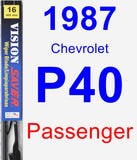 Passenger Wiper Blade for 1987 Chevrolet P40 - Vision Saver