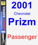 Passenger Wiper Blade for 2001 Chevrolet Prizm - Vision Saver