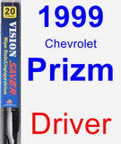 Driver Wiper Blade for 1999 Chevrolet Prizm - Vision Saver