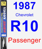 Passenger Wiper Blade for 1987 Chevrolet R10 - Vision Saver