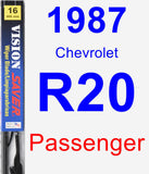 Passenger Wiper Blade for 1987 Chevrolet R20 - Vision Saver