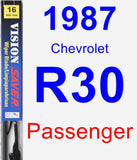 Passenger Wiper Blade for 1987 Chevrolet R30 - Vision Saver