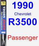 Passenger Wiper Blade for 1990 Chevrolet R3500 - Vision Saver