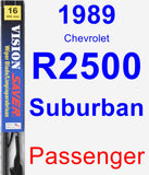 Passenger Wiper Blade for 1989 Chevrolet R2500 Suburban - Vision Saver