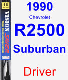 Driver Wiper Blade for 1990 Chevrolet R2500 Suburban - Vision Saver