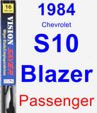 Passenger Wiper Blade for 1984 Chevrolet S10 Blazer - Vision Saver