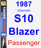 Passenger Wiper Blade for 1987 Chevrolet S10 Blazer - Vision Saver