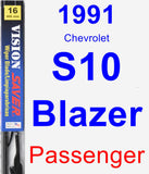 Passenger Wiper Blade for 1991 Chevrolet S10 Blazer - Vision Saver