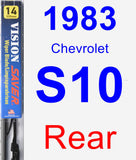 Rear Wiper Blade for 1983 Chevrolet S10 - Vision Saver