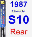 Rear Wiper Blade for 1987 Chevrolet S10 - Vision Saver