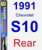 Rear Wiper Blade for 1991 Chevrolet S10 - Vision Saver