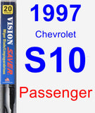 Passenger Wiper Blade for 1997 Chevrolet S10 - Vision Saver