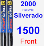 Front Wiper Blade Pack for 2000 Chevrolet Silverado 1500 - Vision Saver