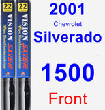 Front Wiper Blade Pack for 2001 Chevrolet Silverado 1500 - Vision Saver