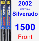 Front Wiper Blade Pack for 2002 Chevrolet Silverado 1500 - Vision Saver