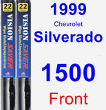 Front Wiper Blade Pack for 1999 Chevrolet Silverado 1500 - Vision Saver