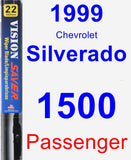 Passenger Wiper Blade for 1999 Chevrolet Silverado 1500 - Vision Saver