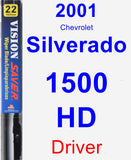Driver Wiper Blade for 2001 Chevrolet Silverado 1500 HD - Vision Saver