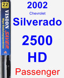 Passenger Wiper Blade for 2002 Chevrolet Silverado 2500 HD - Vision Saver