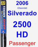 Passenger Wiper Blade for 2006 Chevrolet Silverado 2500 HD - Vision Saver