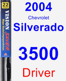 Driver Wiper Blade for 2004 Chevrolet Silverado 3500 - Vision Saver
