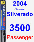 Passenger Wiper Blade for 2004 Chevrolet Silverado 3500 - Vision Saver