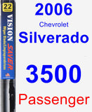 Passenger Wiper Blade for 2006 Chevrolet Silverado 3500 - Vision Saver