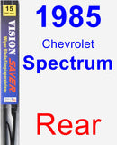 Rear Wiper Blade for 1985 Chevrolet Spectrum - Vision Saver