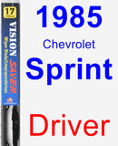 Driver Wiper Blade for 1985 Chevrolet Sprint - Vision Saver