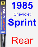 Rear Wiper Blade for 1985 Chevrolet Sprint - Vision Saver