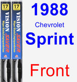 Front Wiper Blade Pack for 1988 Chevrolet Sprint - Vision Saver