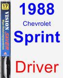 Driver Wiper Blade for 1988 Chevrolet Sprint - Vision Saver