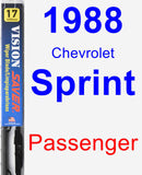 Passenger Wiper Blade for 1988 Chevrolet Sprint - Vision Saver