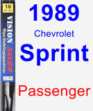 Passenger Wiper Blade for 1989 Chevrolet Sprint - Vision Saver