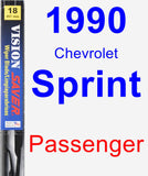 Passenger Wiper Blade for 1990 Chevrolet Sprint - Vision Saver