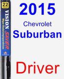 Driver Wiper Blade for 2015 Chevrolet Suburban - Vision Saver