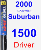Driver Wiper Blade for 2000 Chevrolet Suburban 1500 - Vision Saver