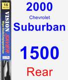 Rear Wiper Blade for 2000 Chevrolet Suburban 1500 - Vision Saver