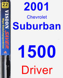 Driver Wiper Blade for 2001 Chevrolet Suburban 1500 - Vision Saver