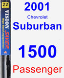 Passenger Wiper Blade for 2001 Chevrolet Suburban 1500 - Vision Saver
