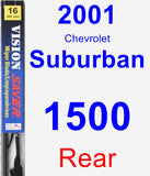Rear Wiper Blade for 2001 Chevrolet Suburban 1500 - Vision Saver