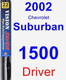 Driver Wiper Blade for 2002 Chevrolet Suburban 1500 - Vision Saver