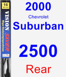 Rear Wiper Blade for 2000 Chevrolet Suburban 2500 - Vision Saver